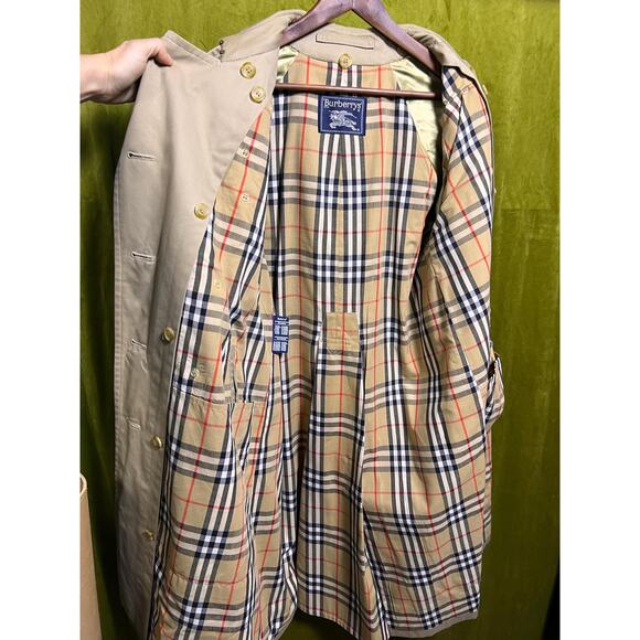 Vintage Burberrys’ Classic Trench Coat with Nova Check Lining - Picture 1 of 16